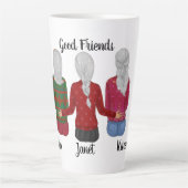 Drie Goede Vrienden Latte Mok (Voorkant)