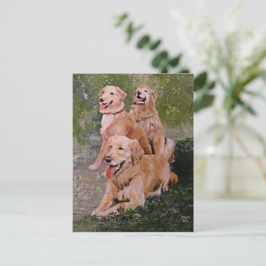 Drie Golden Generations Briefkaart (Staand voorkant)