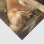 Drie Golden Retriever-honden portretteren weefselp Tissuepapier (Detail)