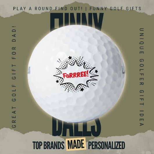 Drie Golf Grap Comic Pop Art Schoon Gebabbel Golfballen