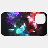 Drie golvende Butterflies op nachtachtergrond Case-Mate iPhone Case (Achterkant (horizontaal))