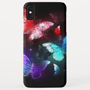 Drie golvende Butterflies op nachtachtergrond Case-Mate iPhone Case