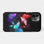Drie golvende Butterflies op nachtachtergrond Case-Mate iPhone Case (Achterkant (horizontaal))