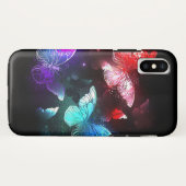 Drie golvende Butterflies op nachtachtergrond Case-Mate iPhone Case (Achterkant (horizontaal))