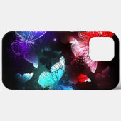 Drie golvende Butterflies op nachtachtergrond Case-Mate iPhone Case (Achterkant (horizontaal))