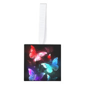 Drie golvende Butterflies op nachtachtergrond Decoratie (Voorkant)