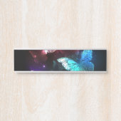 Drie golvende Butterflies op nachtachtergrond Deurbordje (Voorkant)