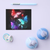 Drie golvende Butterflies op nachtachtergrond Flyer (Enkel)