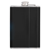 Drie golvende Butterflies op nachtachtergrond Heupfles (Achterkant)