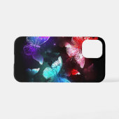 Drie golvende Butterflies op nachtachtergrond iPhone Hoesje (Achterkant horizontaal)