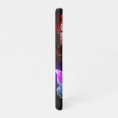 Drie golvende Butterflies op nachtachtergrond iPhone Hoesje (Rechterkant)