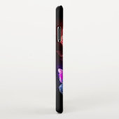 Drie golvende Butterflies op nachtachtergrond iPhone Hoesje (Rechterkant)