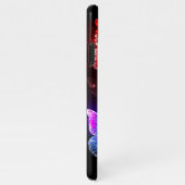 Drie golvende Butterflies op nachtachtergrond iPhone Hoesje (Rechterkant)