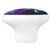 Drie golvende Butterflies op nachtachtergrond Keramische Knop (Zijkant)