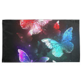 Drie golvende Butterflies op nachtachtergrond Kussensloop (Voorkant-Rechts)