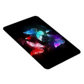 Drie golvende Butterflies op nachtachtergrond Magneet (Rechterzijde)