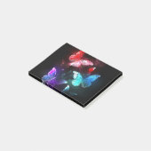 Drie golvende Butterflies op nachtachtergrond Post-it® Notes (Schuin)