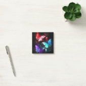 Drie golvende Butterflies op nachtachtergrond Post-it® Notes (Kantoor)