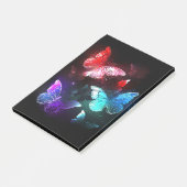 Drie golvende Butterflies op nachtachtergrond Post-it® Notes (Schuin)