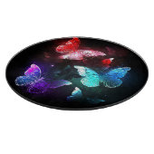 Drie golvende Butterflies op nachtachtergrond Snijplank (Hoek)