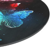 Drie golvende Butterflies op nachtachtergrond Snijplank (Hoek)