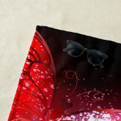 Drie golvende Butterflies op nachtachtergrond Strandlaken (In situ)