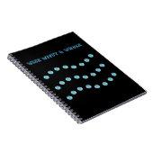 Drie golvende lijnen notitieboek (Rechterzijde)