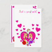 Drie Gorgeuze Greyhounds Valentijn Notitiekaartje (Voorkant / Achterkant)