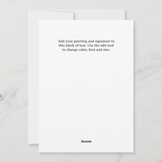 Drie Gouden Engelen Kerstkaart (Achterkant)