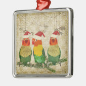 Drie Gouden Vogelversiering Metalen Ornament (Links)