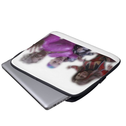 Drie Grappige Dames Laptop Sleeve (Voorkant onderkant)