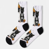 Drie Grappige Halloween Katten Sokken (Links)