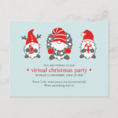 Drie grappige kabouters | Mint Virtual Christmas P Feestdagenkaart (Voorkant)