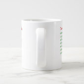 Drie grappige kerstgedichten grote koffiekop (Achterkant)