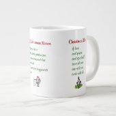 Drie grappige kerstgedichten grote koffiekop (Voorkant rechts)