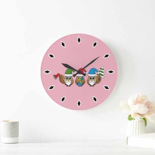 Drie grappige kerstkoepels grote klok (Huis)