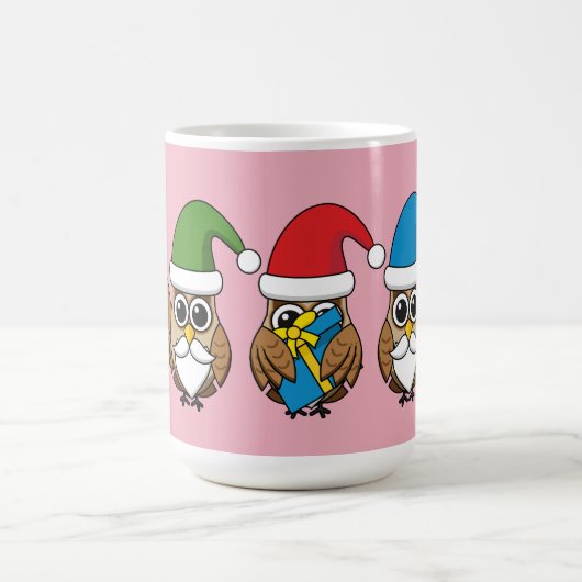 Drie grappige kerstkoepels koffiemok (Center)