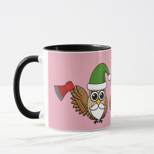 Drie grappige kerstkoepels mok (Links)