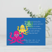 Drie grappige octopieën kaart (Staand voorkant)