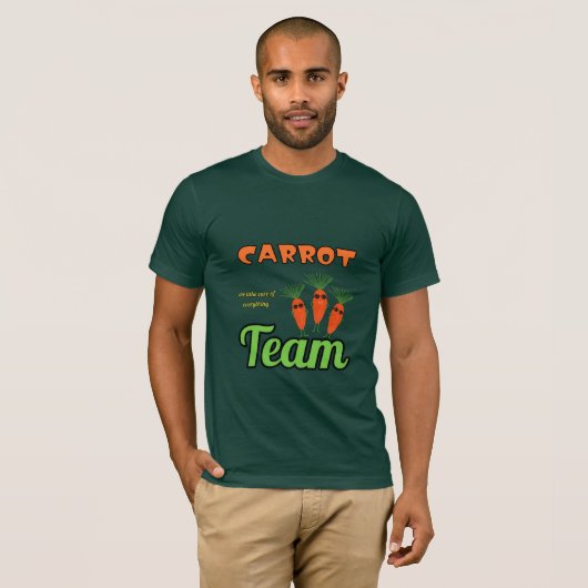Drie grappige wortels t-shirt (Voorkant volledig)