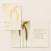 Drie Grass Head Silhouette Thinking You Gold Folie Kaarten (Display)