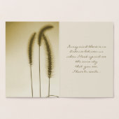 Drie Grass Head Silhouette Thinking You Gold Folie Kaarten (Binnen)