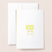 Drie Grass Head Silhouette Thinking You Gold Folie Kaarten (Met envelop)