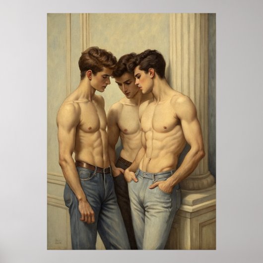 Drie gratiën: Een romantische studie over verlange Poster (Voorkant)
