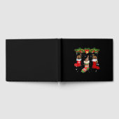 Drie Greyhound Dog in Sock-kerstkerstkerstkerstker Gastenboek (Volledig)