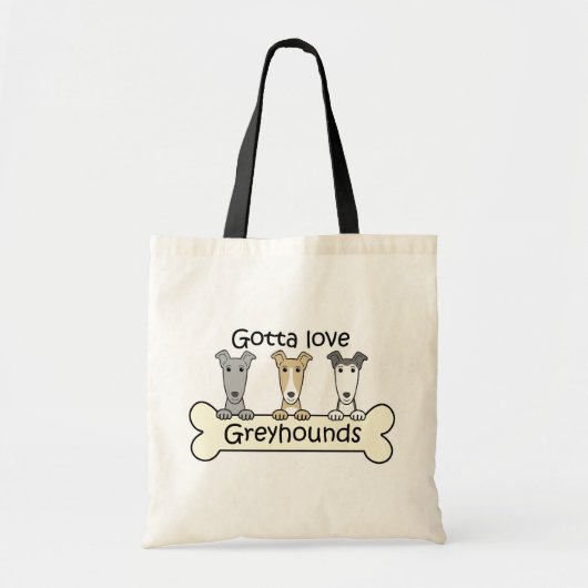 Drie Greyhounds Tote Bag (Voorkant)