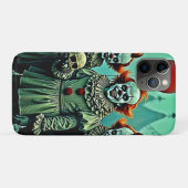Drie griezelige clowns schedel angst ontwerp Case-Mate iPhone case (Achterkant (horizontaal))