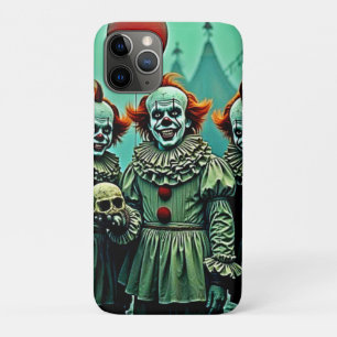 Drie griezelige clowns schedel angst ontwerp Case-Mate iPhone case