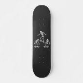 Drie griezelige skelet Halloweenschaatsboard Persoonlijk Skateboard (Voorkant)
