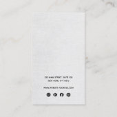 Drie Grijze 3Grijze Manuscript die Vertoning Holde Visitekaartje (Achterkant)